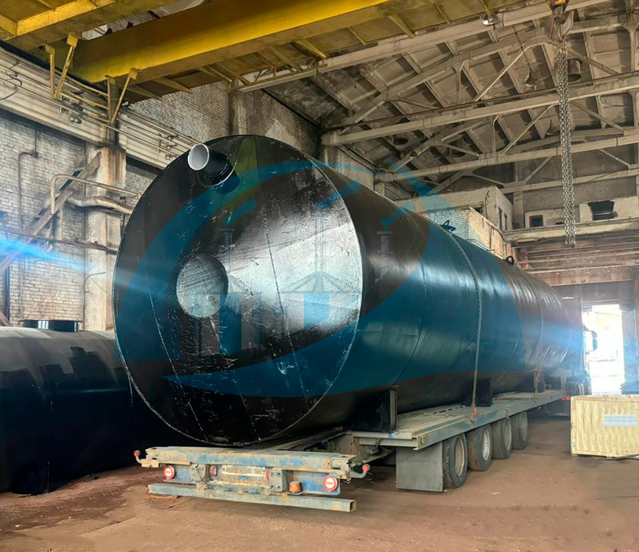 изготовлен резервуар для хранения трансформаторного масла объёмом 100 м.куб.