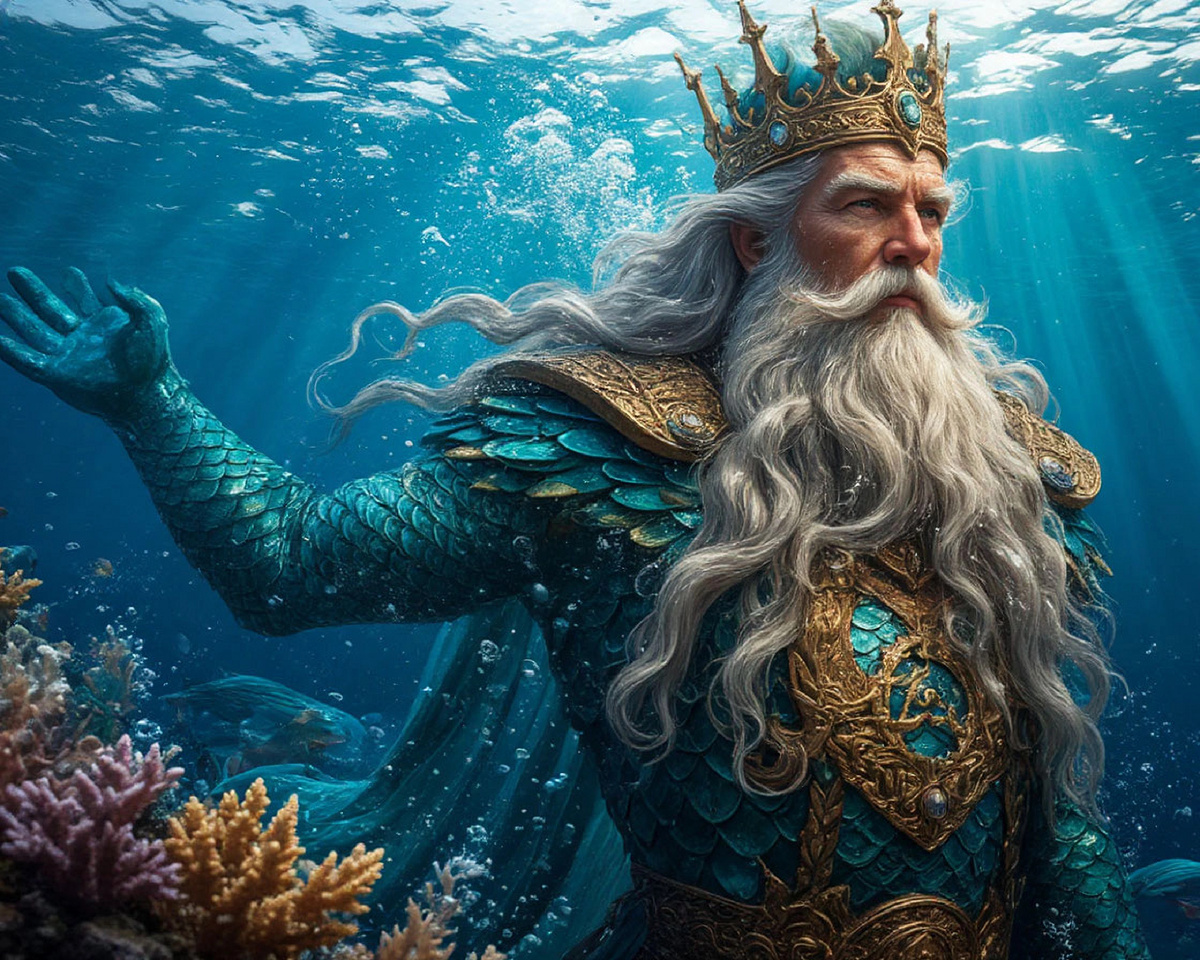 Мы как владыка моря, который пытается контролировать свой подводный мир. Но на самом дели находимся под властью маниакального контроля.