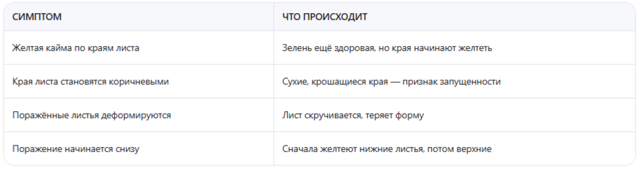 Как выглядит калийное голодание
