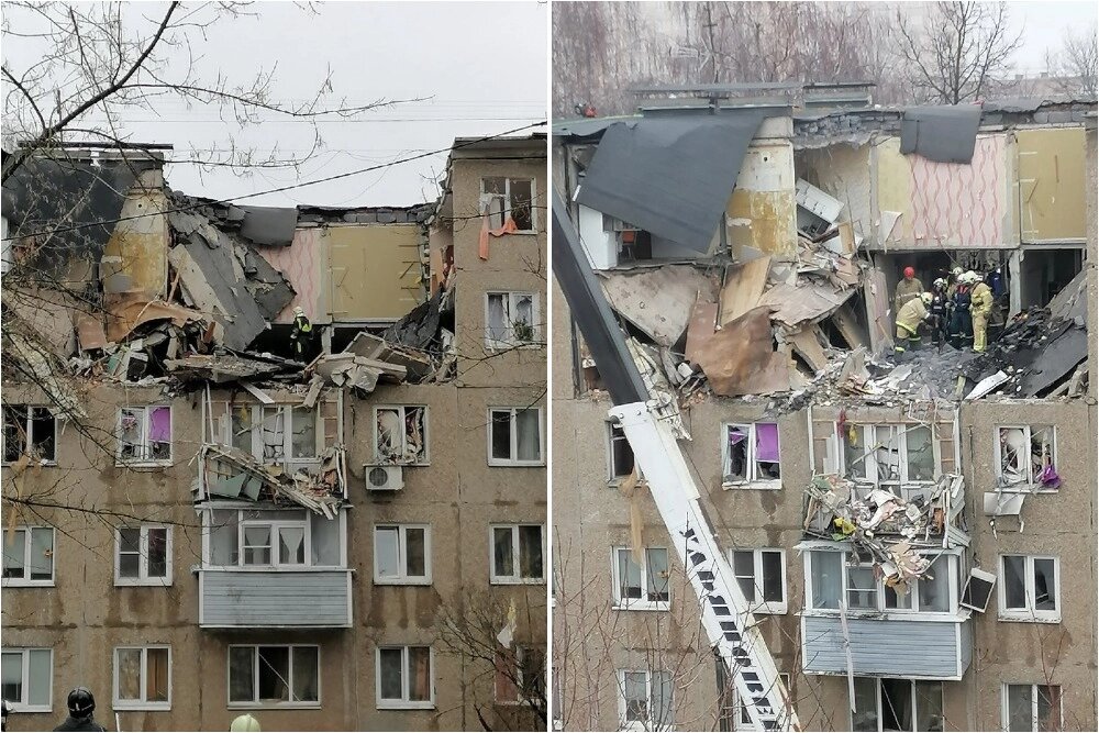    Первоначальной версией трагедии была неисправность газового оборудования. Однако уже 22 апреля под стражу по обвинению в организации взрыва был заключен Алексей Зарубин. Фото: Коллаж АиФ