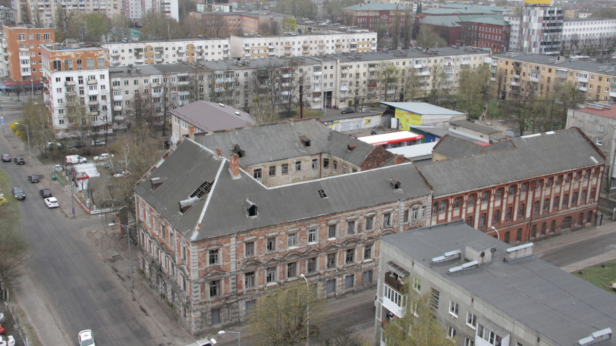 Здания Янтарной мануфактуры, вид сверху