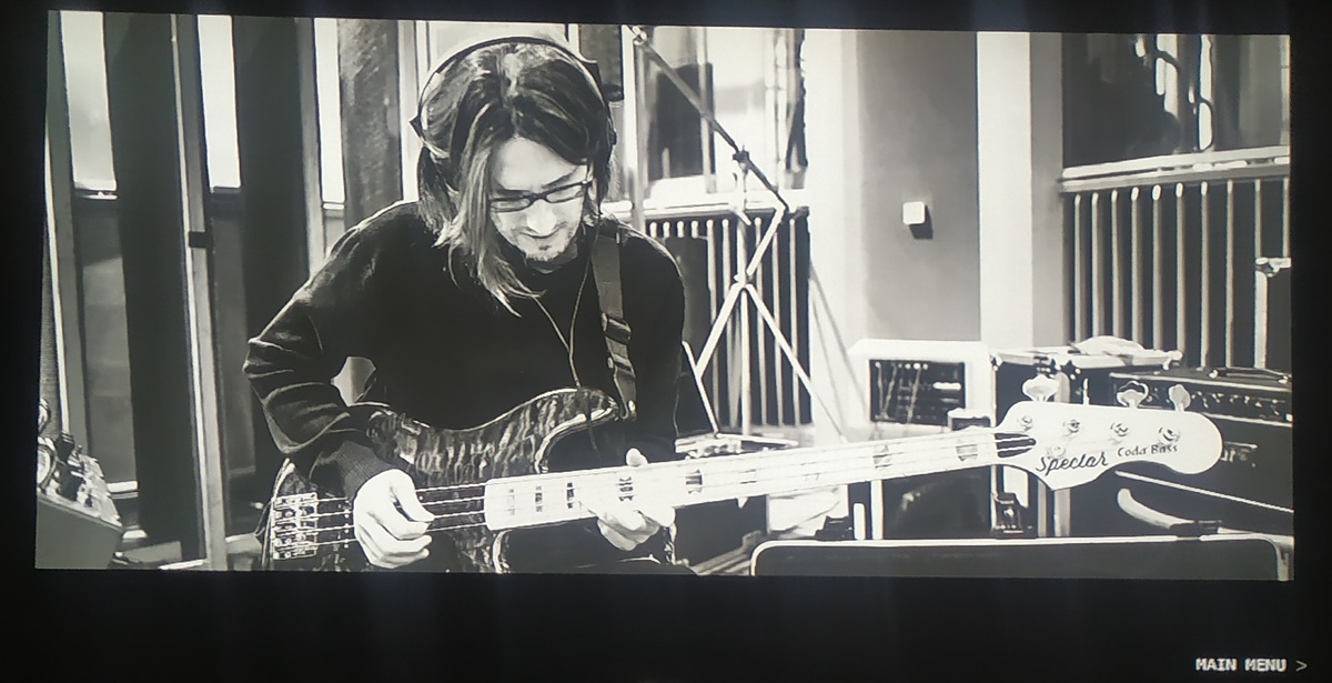 Steven Wilson "Hand. Cannot. Erase." CD + Blu-ray – Audio - Стивен на басу