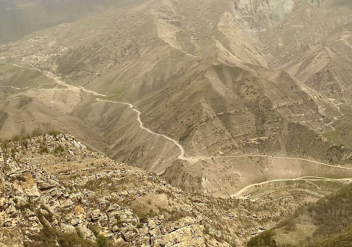 Дорога до аула Гамсутль