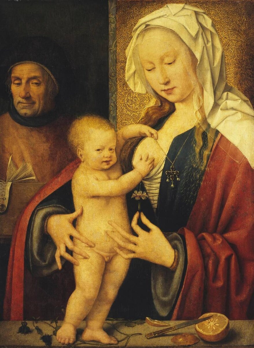 Святое Семейство. Йос ван Клеве. Около 1520г. Изображражение взято с https://it.wikipedia.org