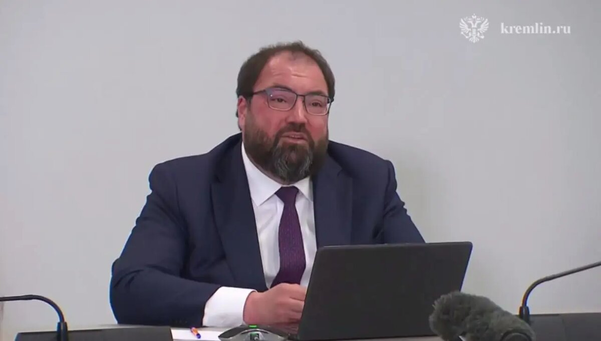    Максут Шадаев. Фото: скриншот из видео пресс-службы Кремля.