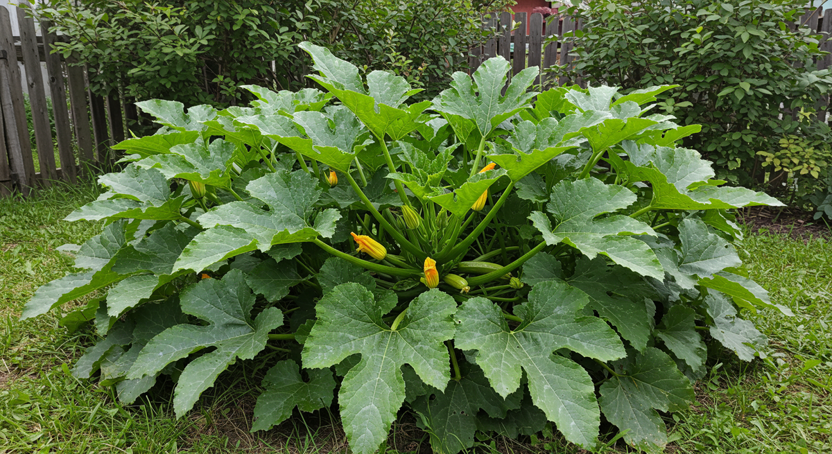 Перекормленные азотом джунгли из кабачков