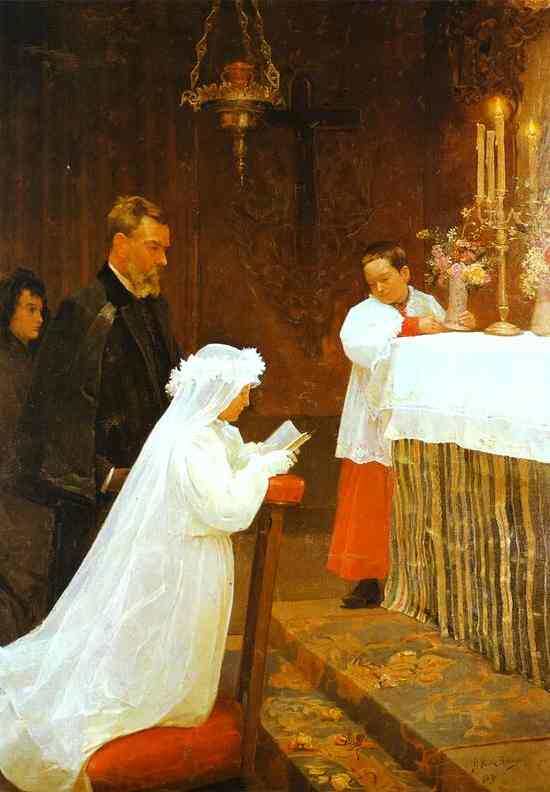 Первое причастие, 1896 