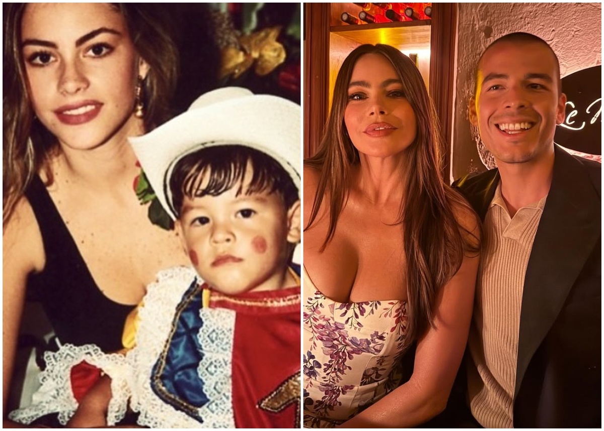 София Вергара с сыном Маноло