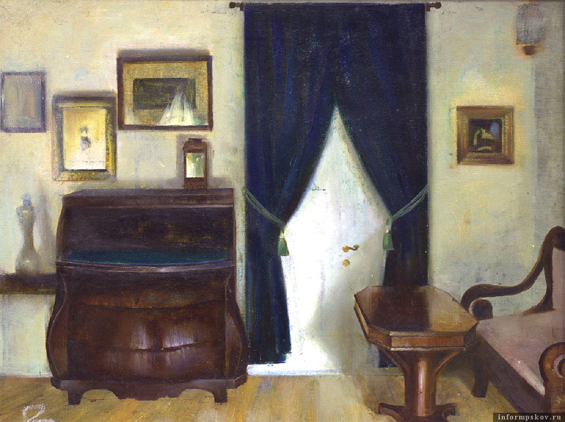 Г. А. Исаев. Интерьер в Тригорском (1998). Из фондов Пушкинского заповедника