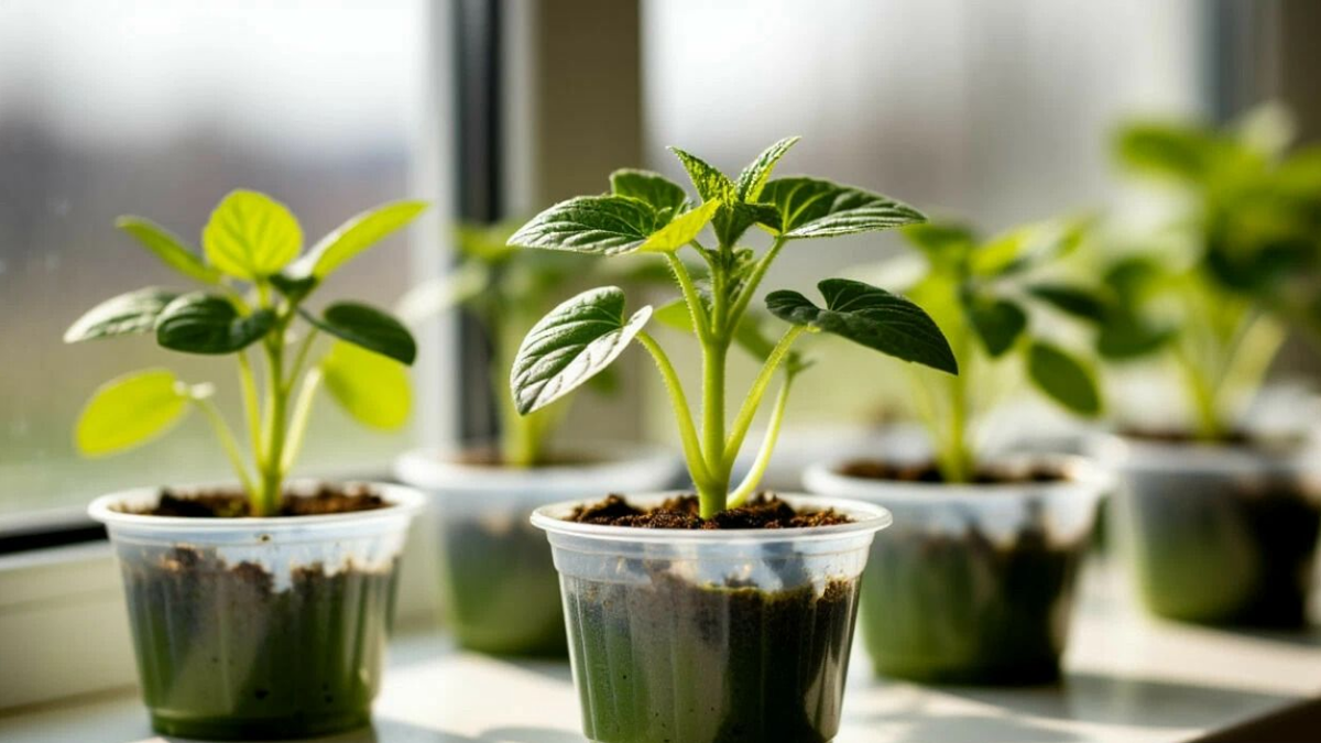 Детский сад" до высадки: супер-рассада за 20 дней!