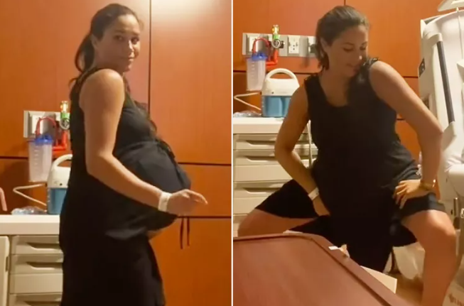 Беременная Меган Маркл танцует в больничном видео «Мама с малышом» с принцем Гарри, чтобы вызвать схватки