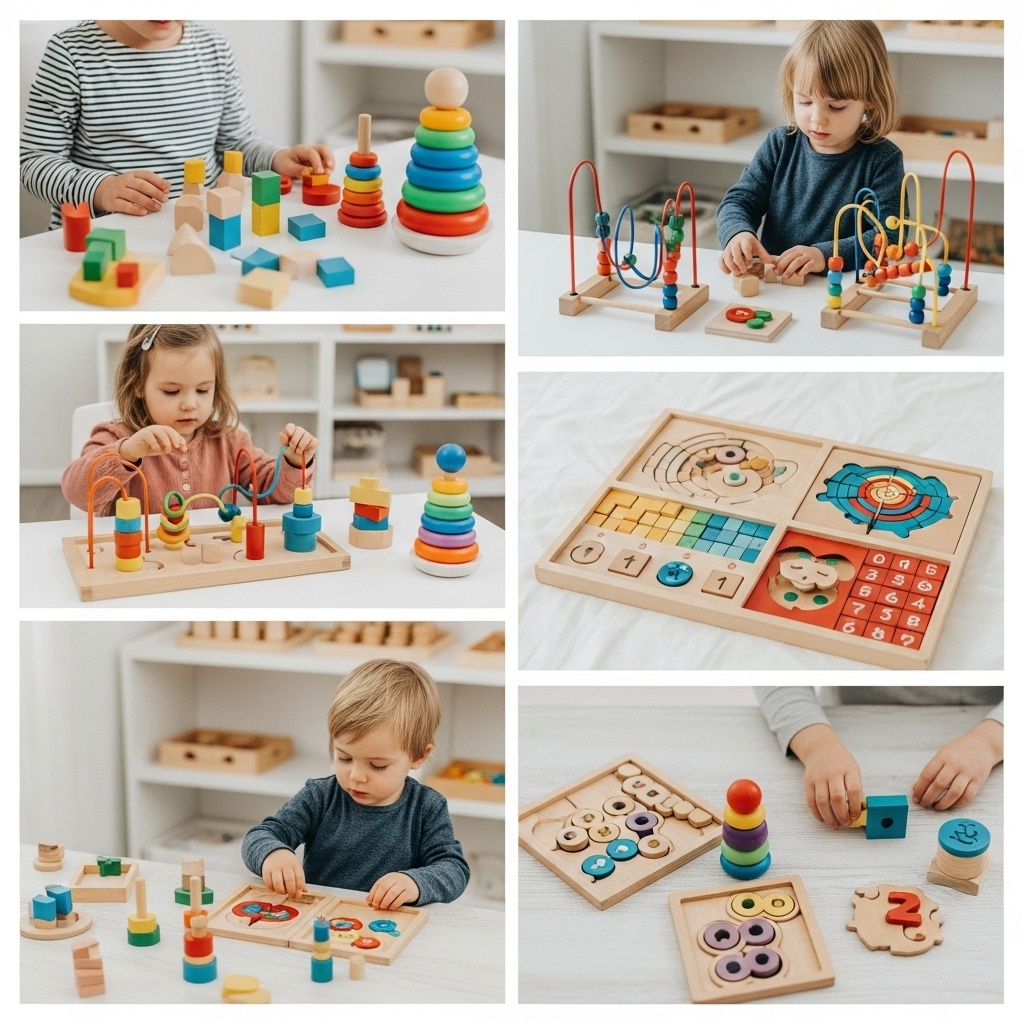 Игрушки Монтессори: развиваемся играя.