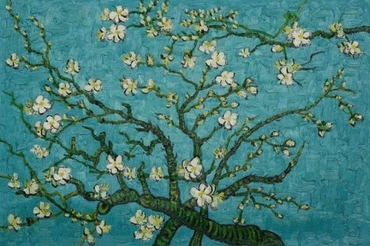 Винсент Ван Гог. Цветущие ветки миндаля, 1890 г.