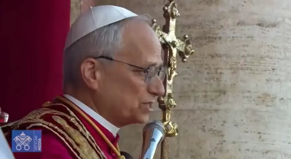   Папа римский Лев XIV. Фото: скриншот видео из СМИ Ватикана