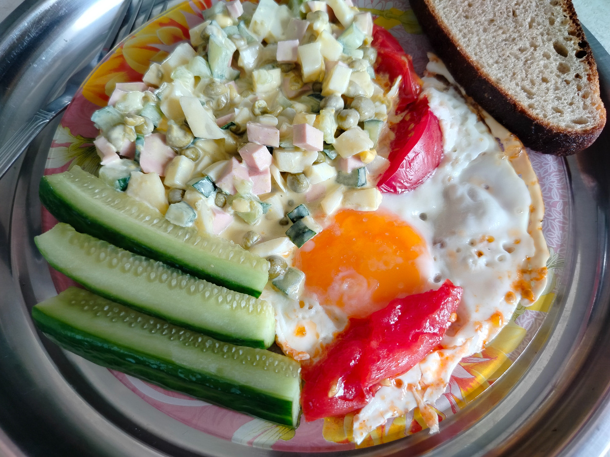 Наш завтрак. Фото автора 