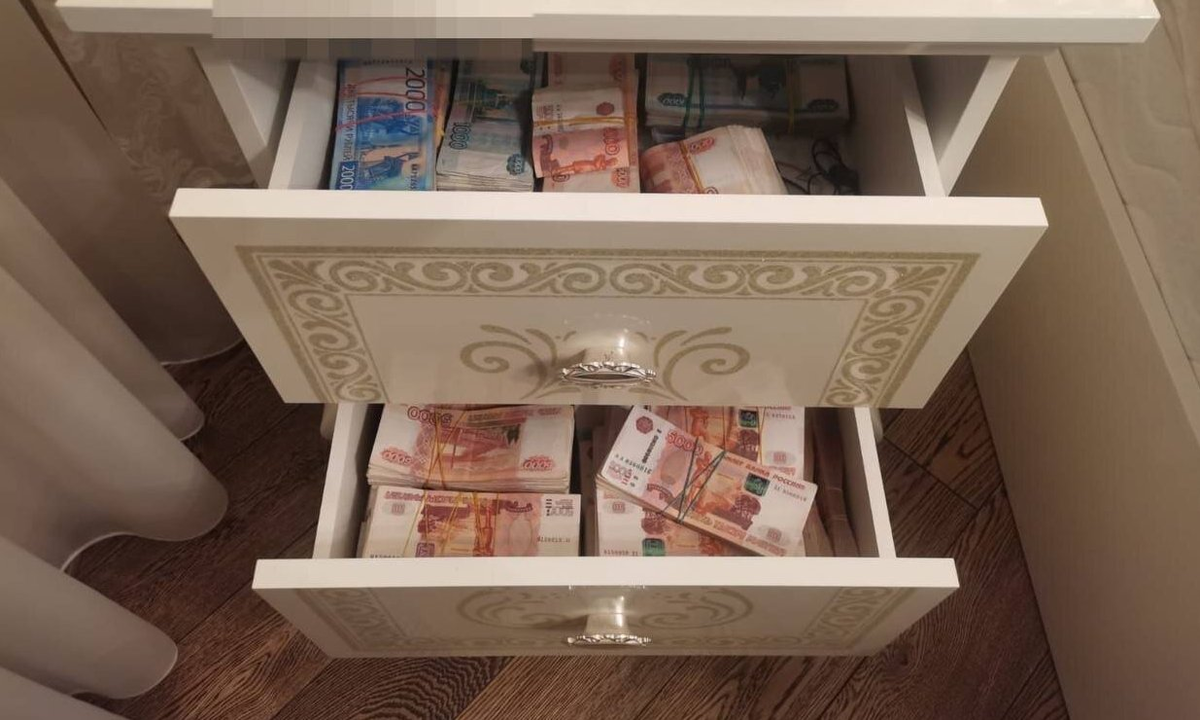  В ходе обыска обнаружили наличность в размере 44 миллионов рублей и 300 тысяч долларов