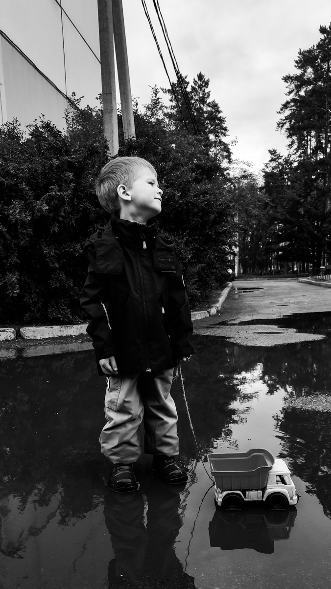 Янь и самосвал. 