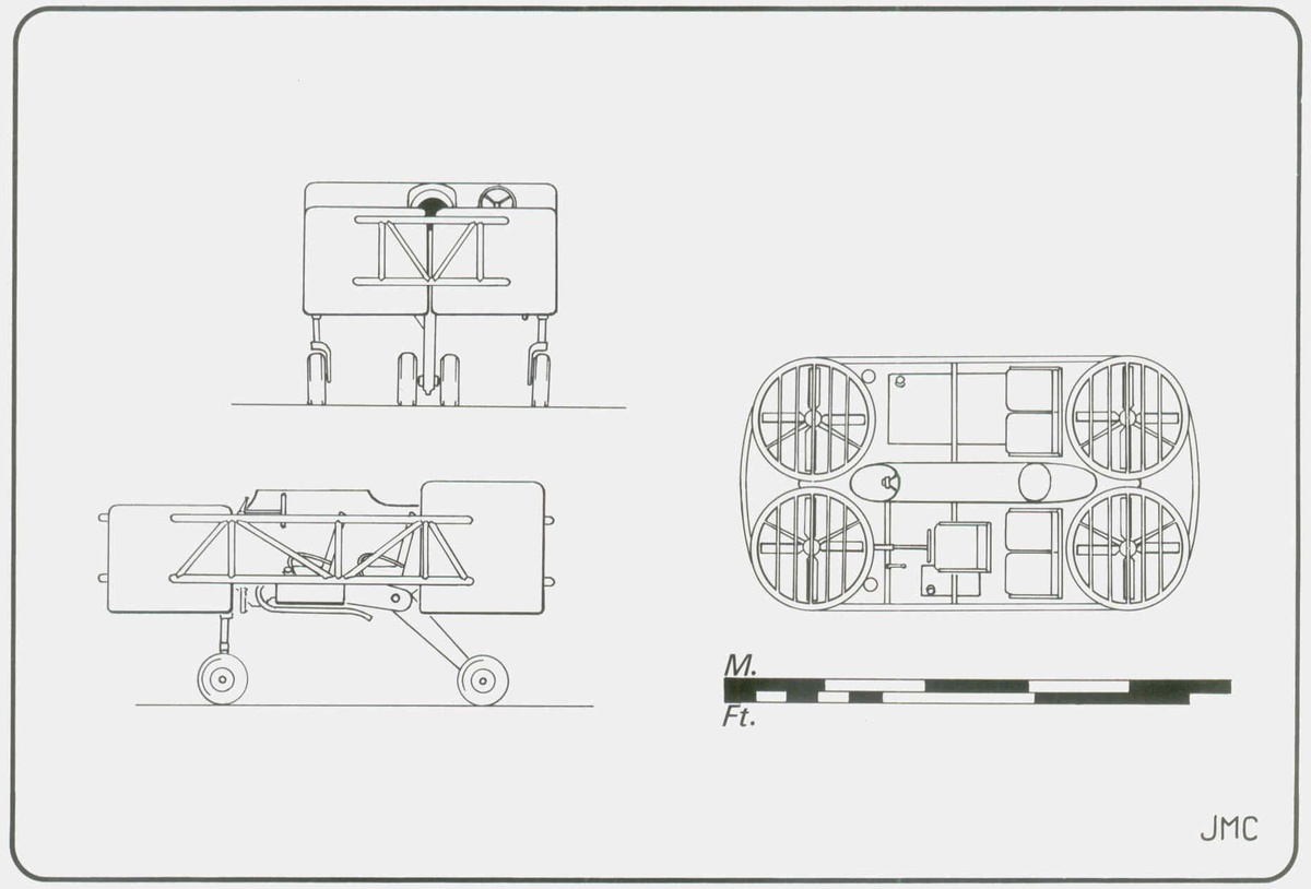 схема проекта четырехроторного «летающего джипа»