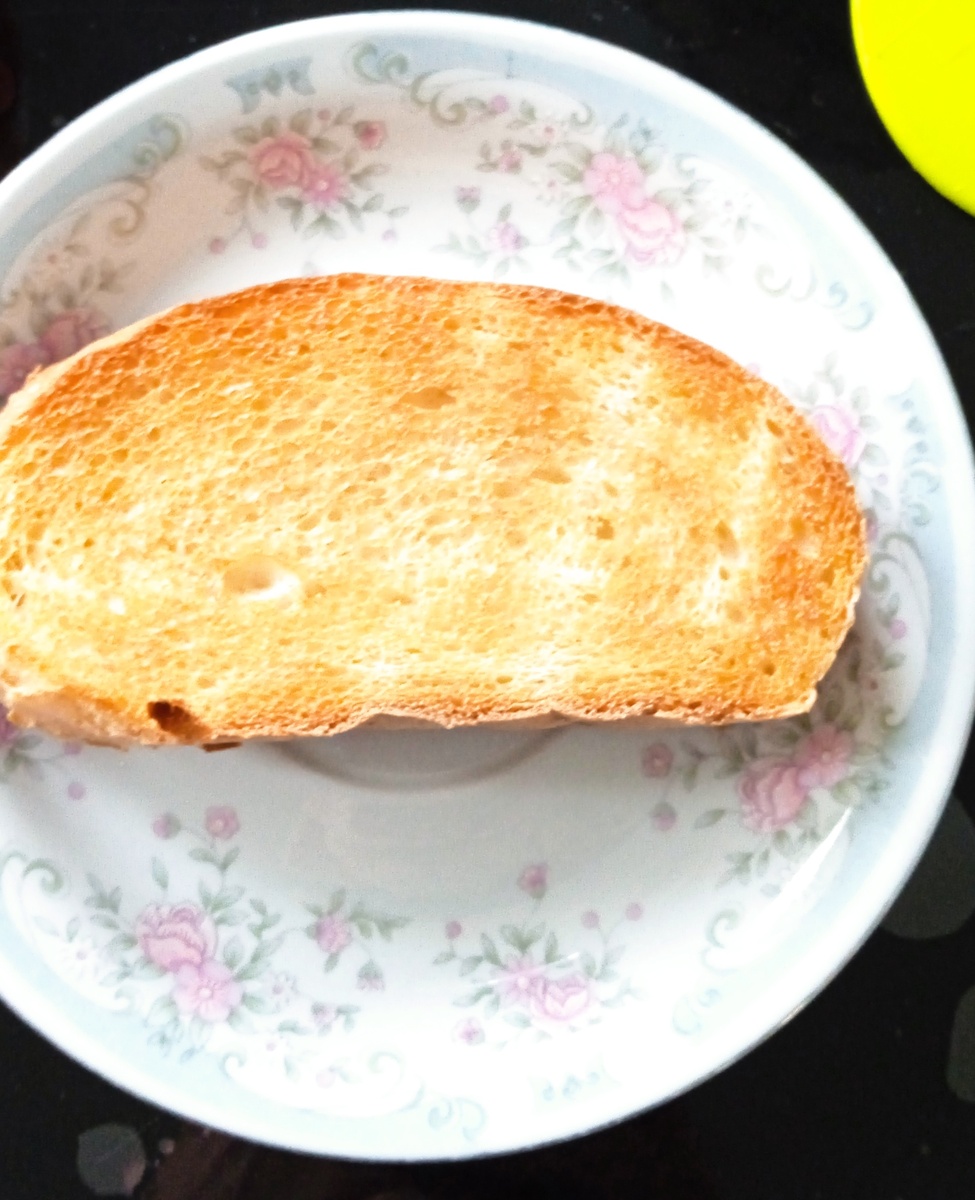 Толщина 2-2,5 см, в тостере 3 мин