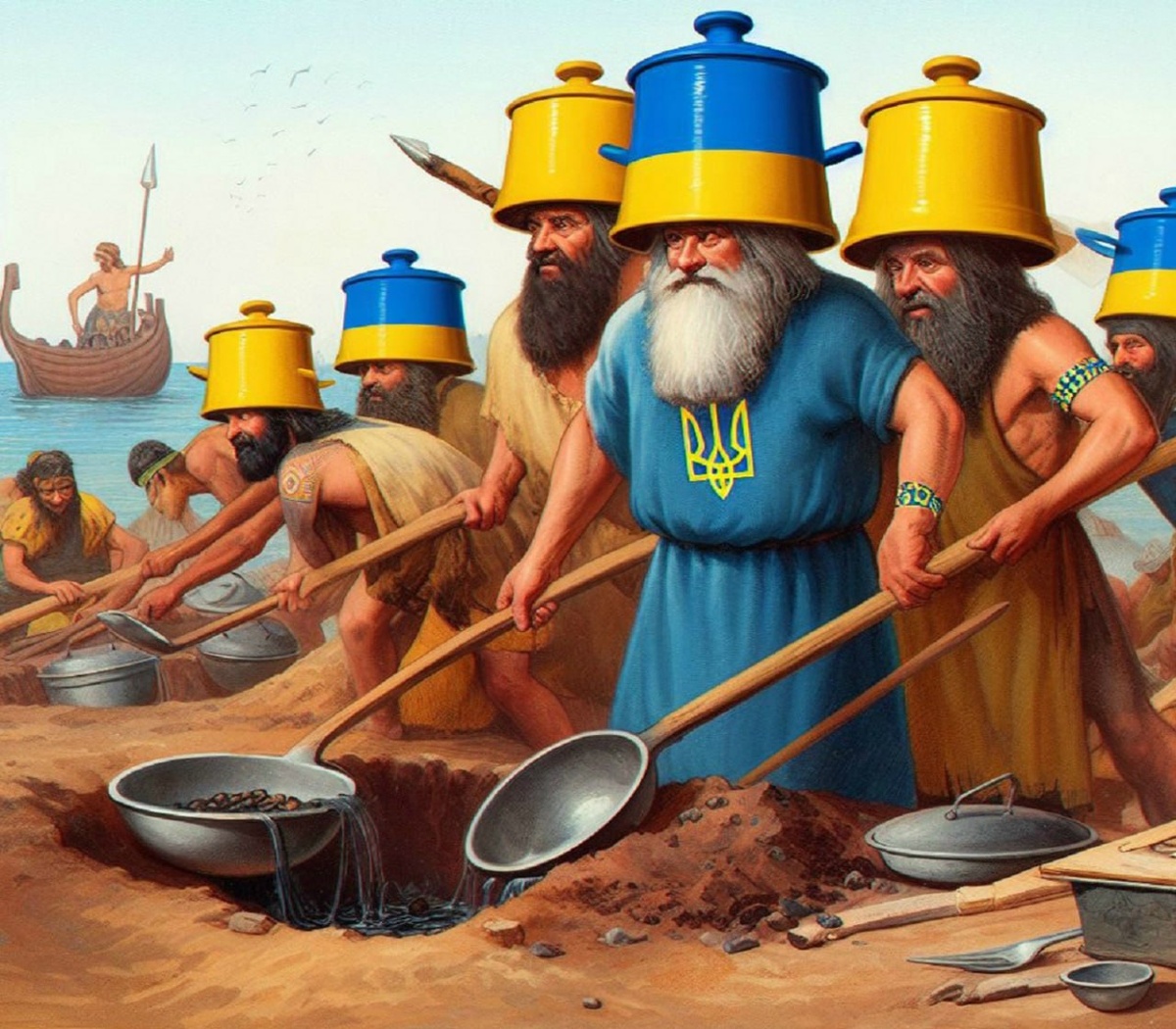 Знаменитые копатели Черного моря. Фото в цвете.