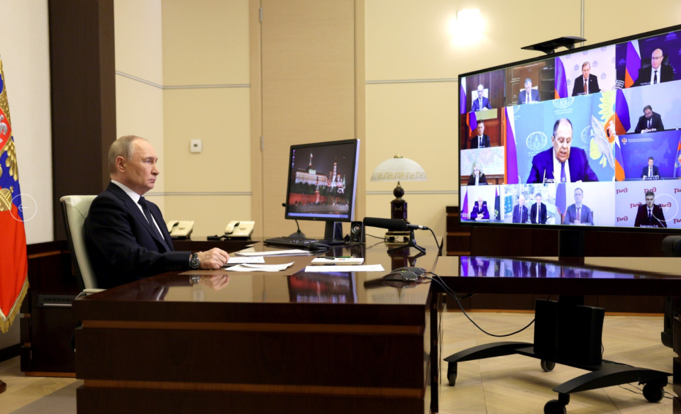    Совещание президента с членами Правительства. Источник: kremlin.ru