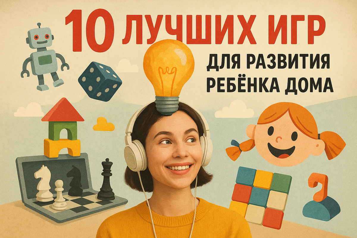10 лучших игр для развития ребёнка дома