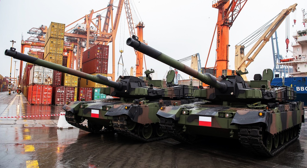 Танки K2GF, поставленные в Польшу.