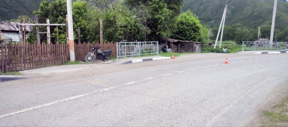    ДТП с мотоциклом на Алтае . Источник: МВД Республики Алтай