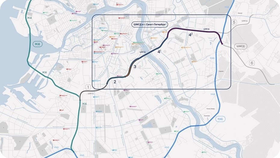    Карта строительства ШМСД Автор фото: nclh.ru