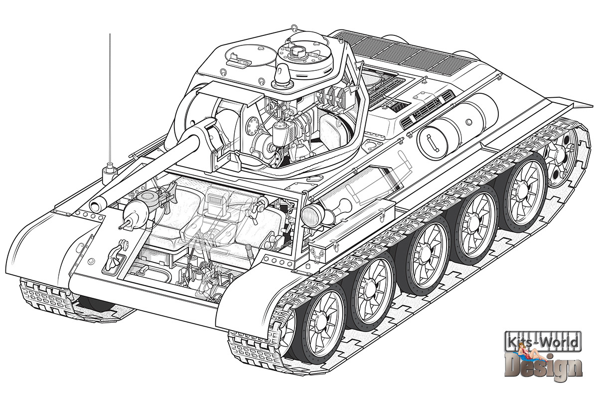 Чертеж т-34(76)