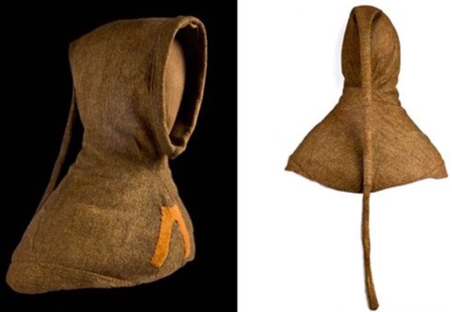 Реконструкция гугеля Бокстенсманна , ок. 1290–1430 гг. Музей истории и культуры Халланда