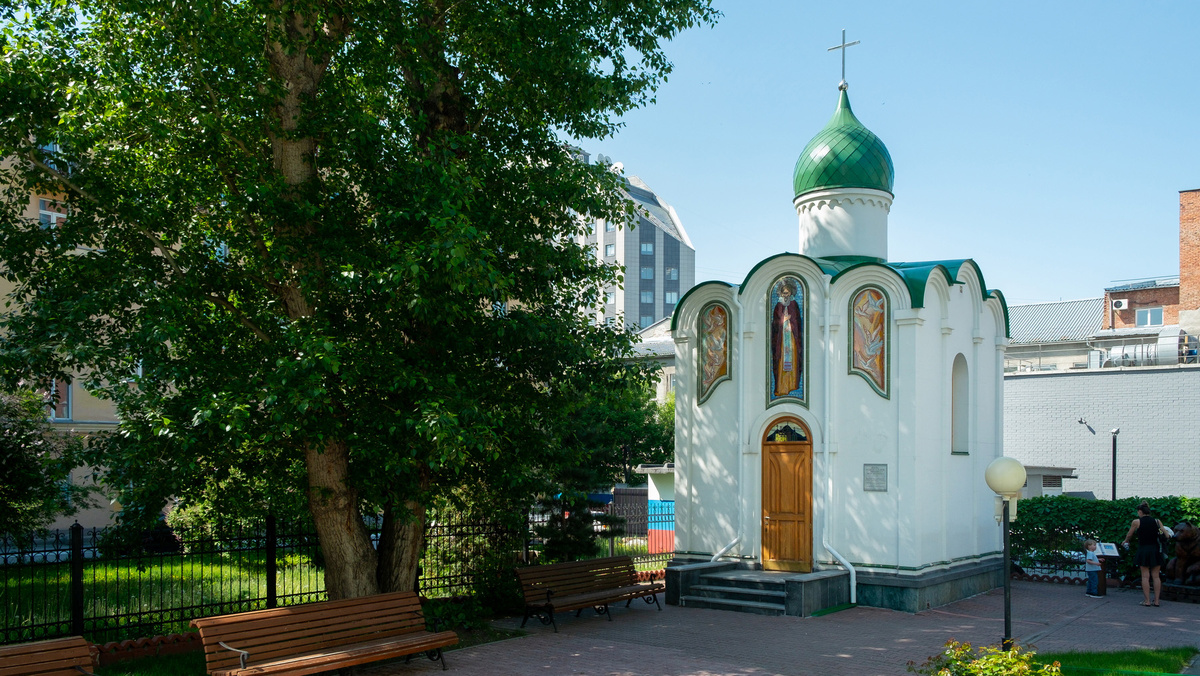 Мемориал во имя Сергия Радонежского. Новосибирск. Фотография - www.openmainphoto.ru