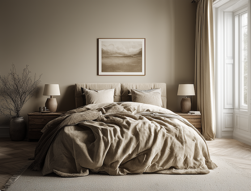 Уютный дизайн спальни