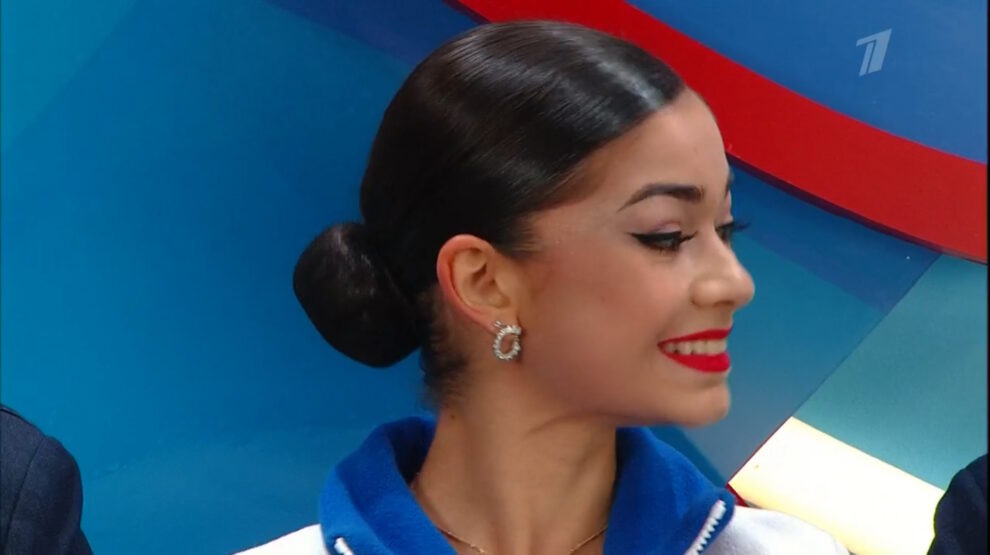    Аделия Петросян. Фото: стоп-кадр прямого эфира «Первого канала»