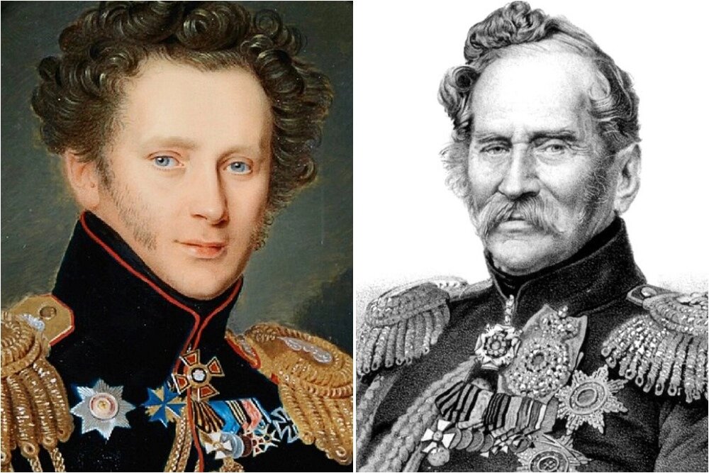    Портреты Алексея Фёдоровича Орлова в 1826 году и в 1869 году. Фото: Коллаж АиФ