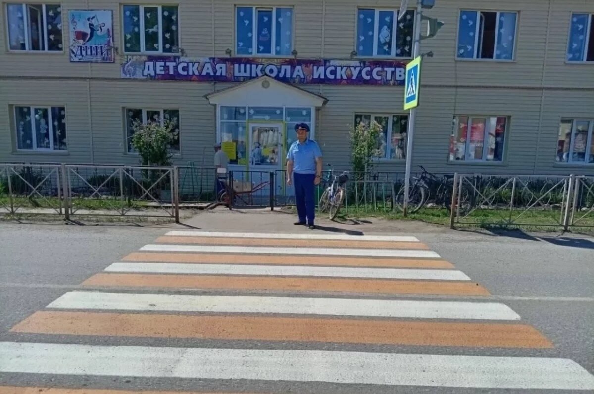    Прокуратура добилась нанесения разметки около школы под Новосибирском