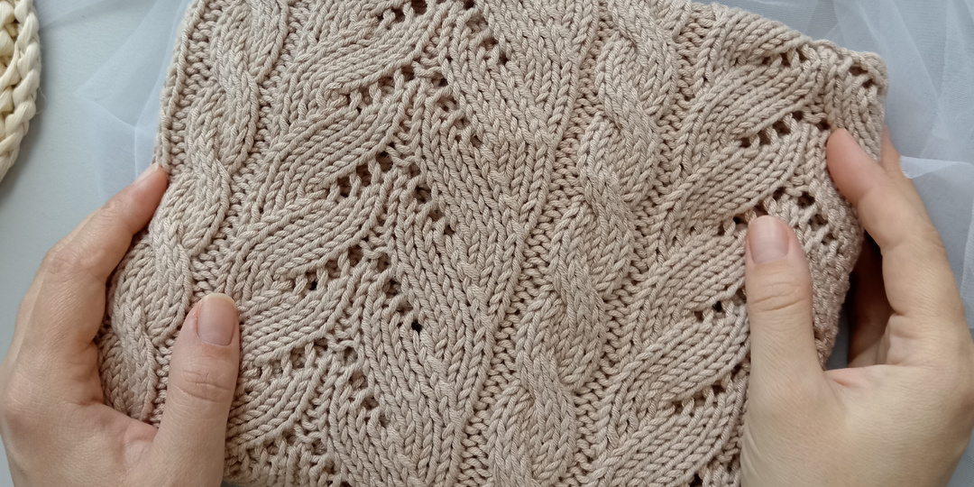 Плед в коляску спицами🧶