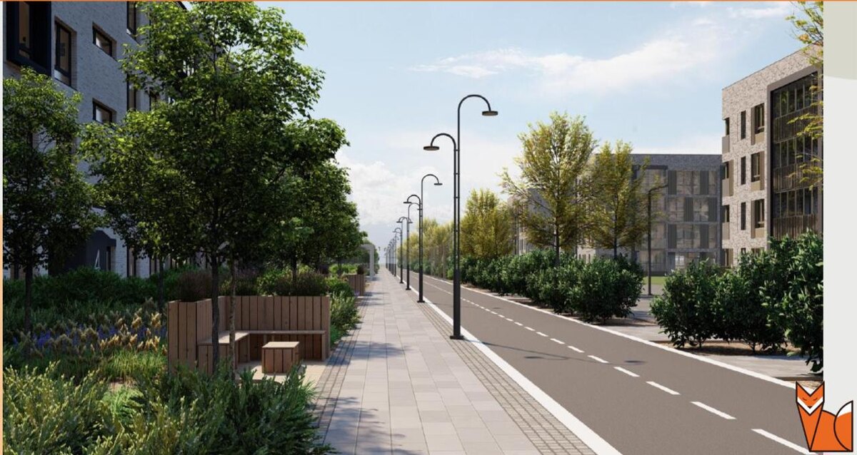 В проекте учтены пожелания различных категорий покупателей, сочетая комфорт, экологию и продуманную инфраструктуру