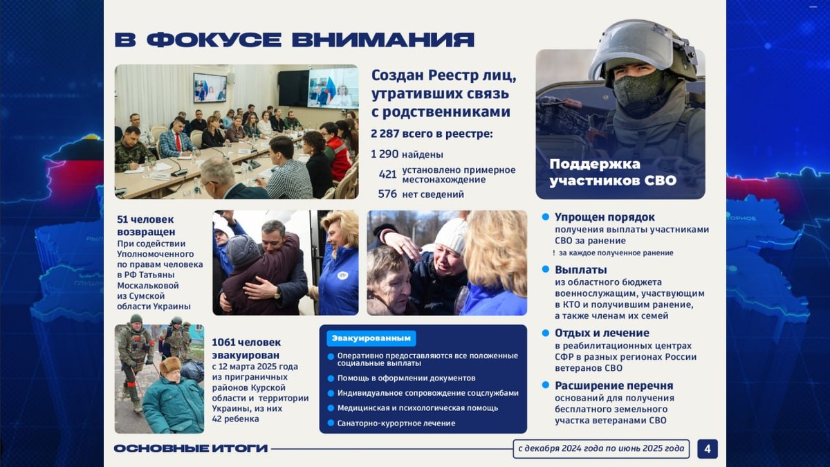    В Курской области создан Реестр лиц, утративших связь с родственниками