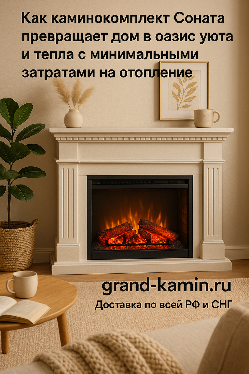    Как каминокомплект Соната превращает дом в оазис уюта и тепла с минимальными затратами на отопление Kamin