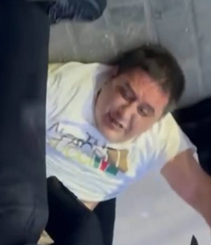    Кадр похищения блогера