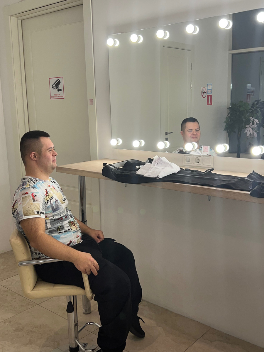 Сергей Ставер на съемке 