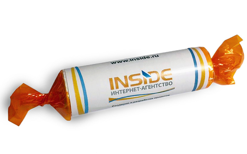 Освежающие дыхание таблетки в роллах с логотипом