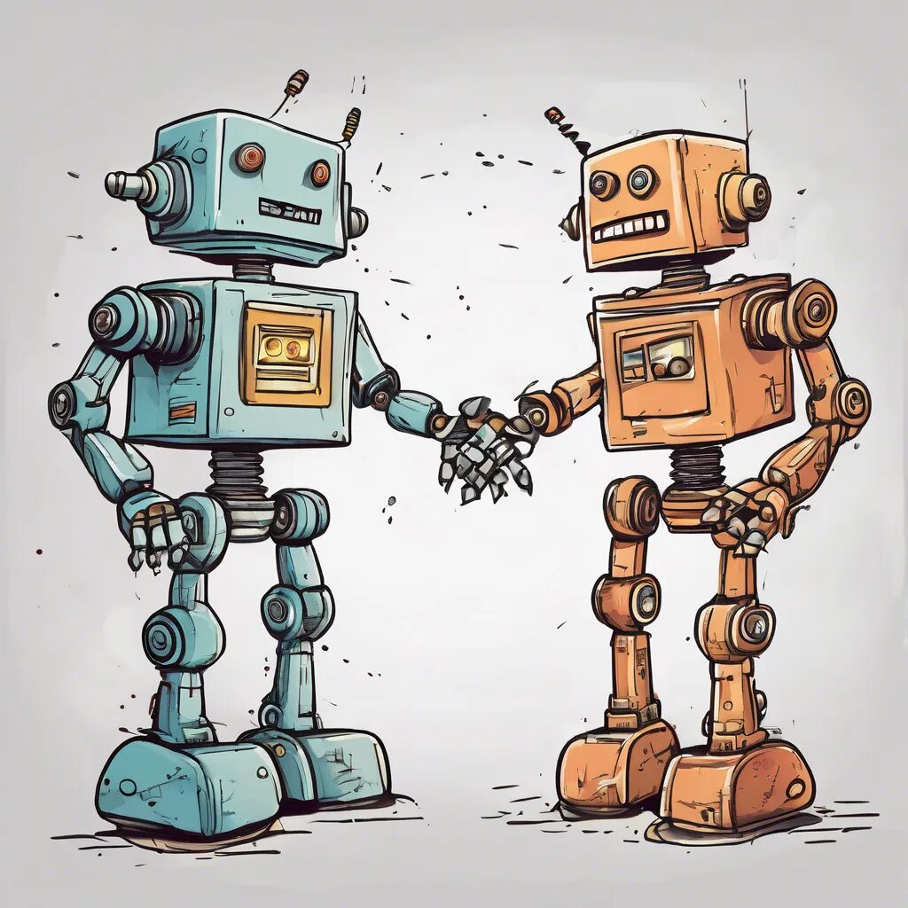 Так искусственнй интеллект  видит свой эмоциональный спор с другим искусственным интеллектом