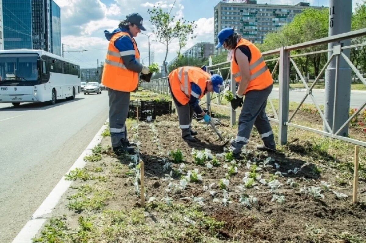    Газодобытчики активно озеленяют Оренбург