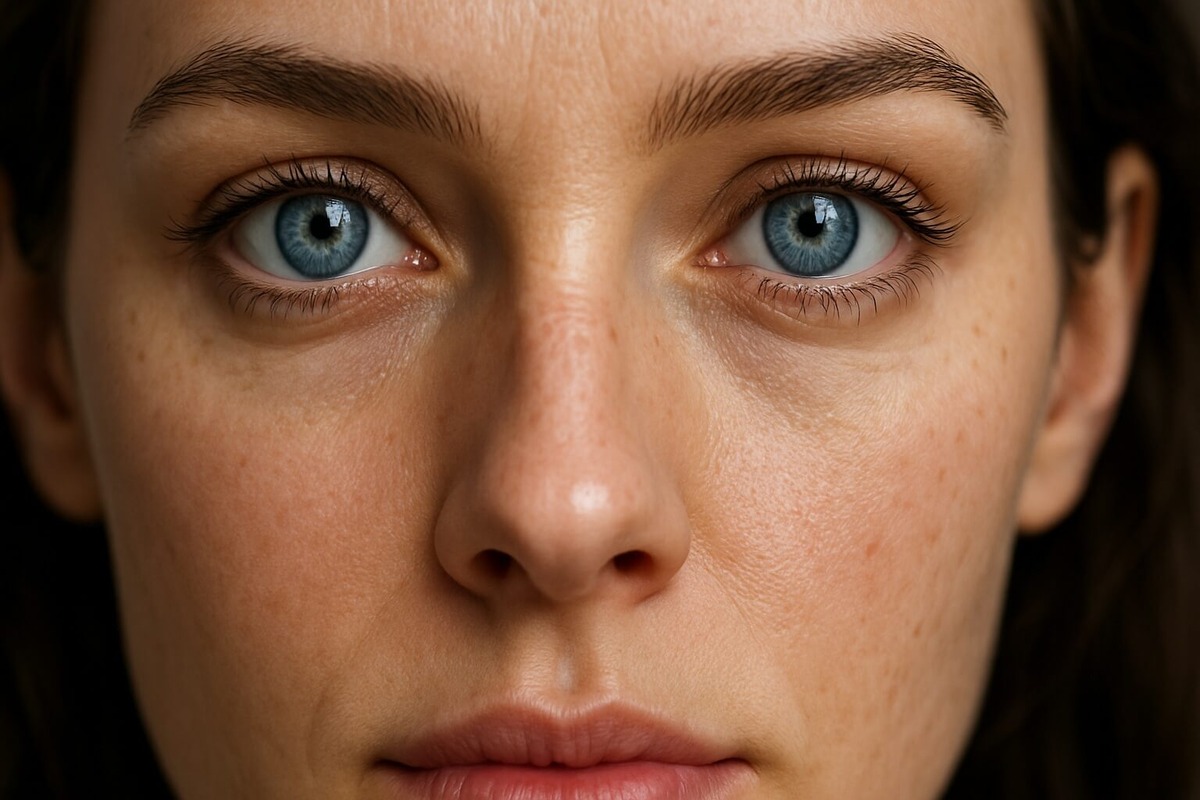    У голубоглазых людей мало меланина