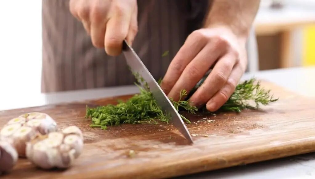 нарезка укропа