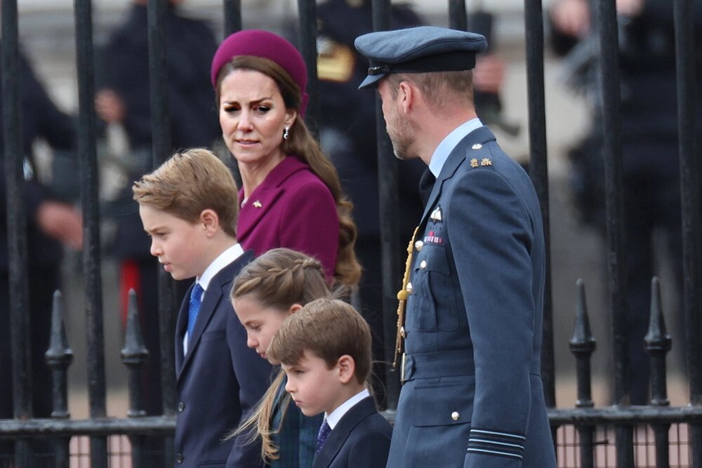    Кейт Миддлтон, принц Уильям и их дети. Фото: www.globallookpress.com