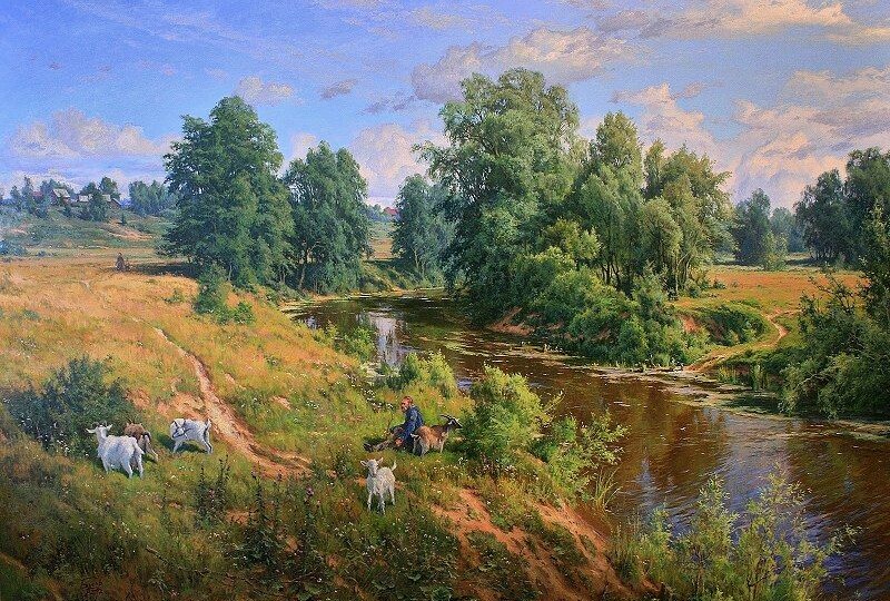 Пространство тишины и покоя в пейзажах Сергея Басова