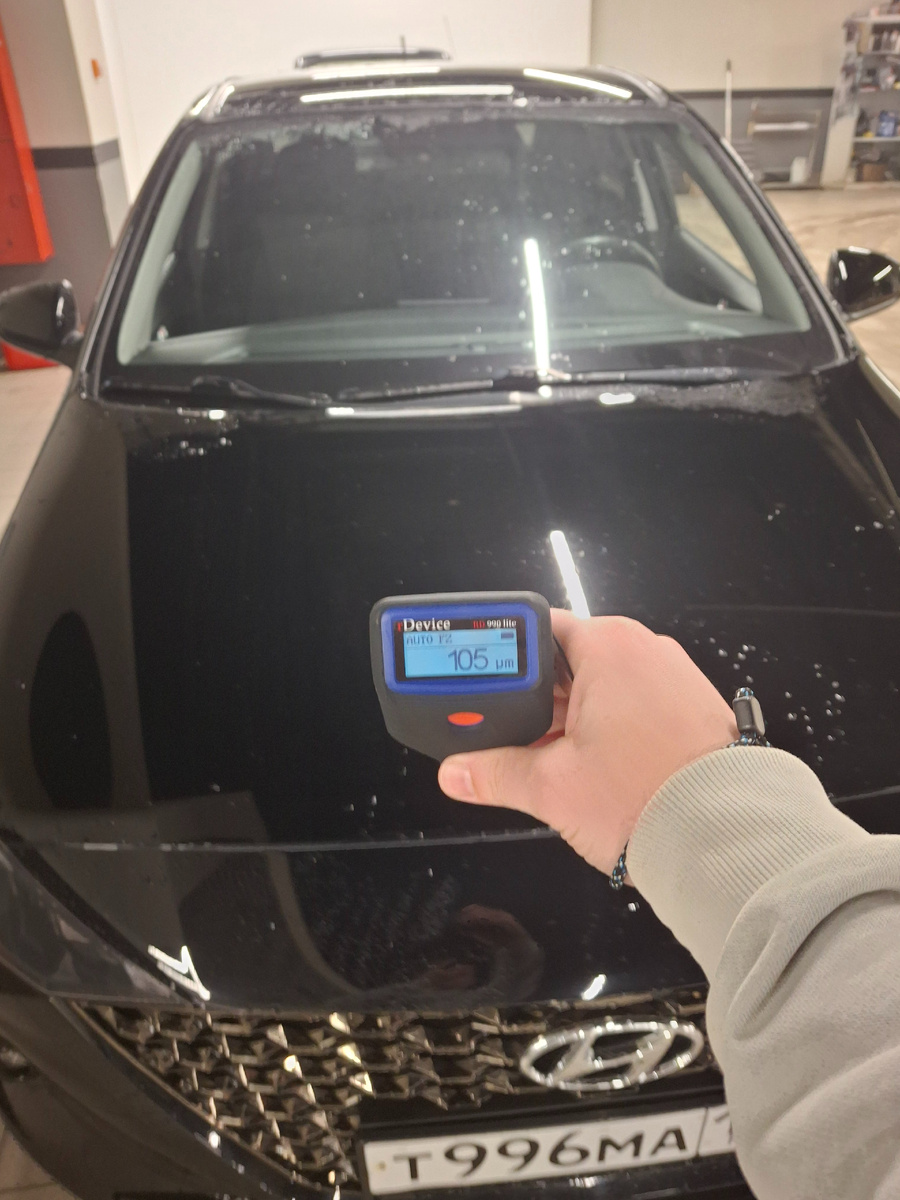 Толщина ЛКП капота